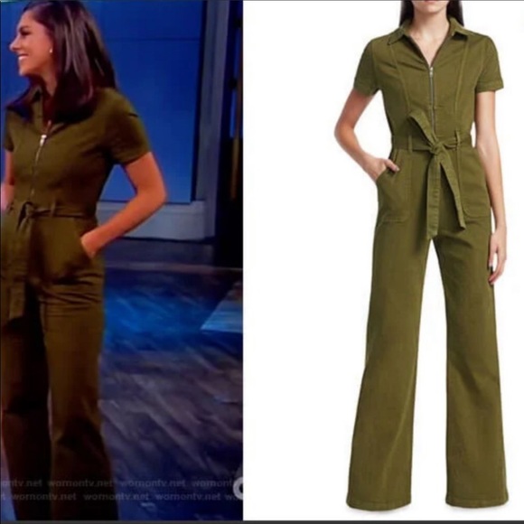 Alice + Olivia Pants - Alice Olivia Jumpsuit US 28  dark-green *Missing Belt*